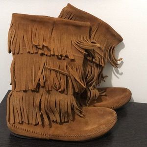 Minnetonka fringed boots